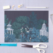 Betoverde moonlit tuinen Chinoiserie Tissuepapier (Craft)