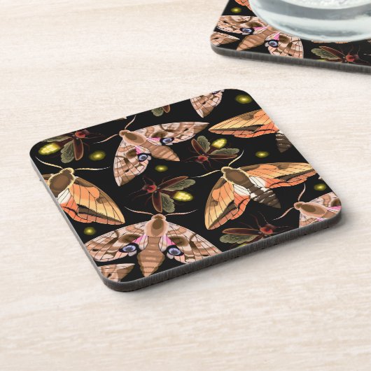 betoverde mot | Natuur-geïnspireerde Cork Onderzet Bier Onderzetter (Linkerzijde)