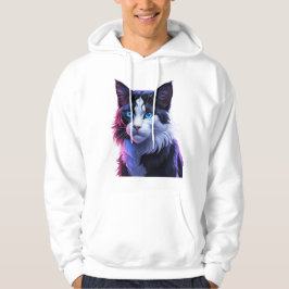 Betoverde mystieke kosmische kat illustratie hoodie
