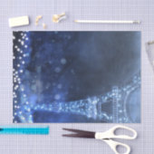 Betoverde Nacht in Parijs String Lights Custom Tissuepapier (Craft)