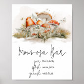 Betoverde paddenstoel bos mam osa bar poster (Voorkant)