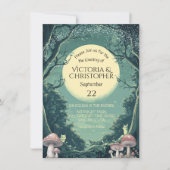 Betoverde Paddenstoel Huwelijksvoltrekking in het Kaart (Voorkant)