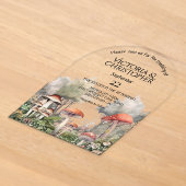 Betoverde Paddenstoelen Sprookjesboek Trouw Acryl Uitnodigingen (Laagn)
