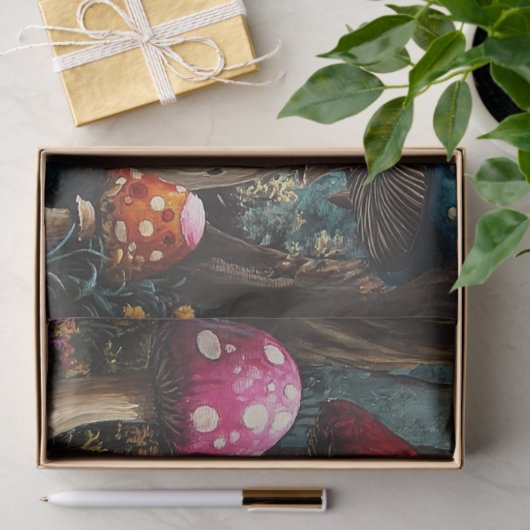 Betoverde Paddestoelbos Decoupage Tissuepapier (Geschenk)