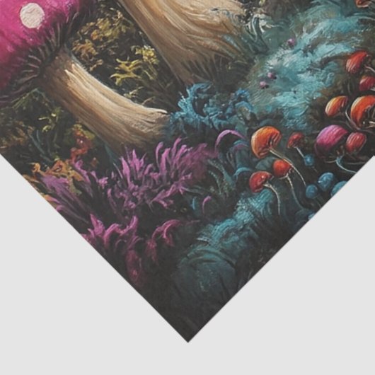 Betoverde Paddestoelbos Decoupage Tissuepapier (Detail)