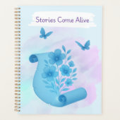 Betoverde Papyrus – Bloemen & Vlinders Ontwerp Planner (Voorkant)