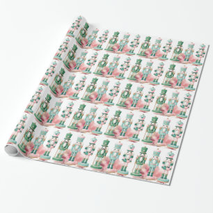 Betoverde Pastelkleurige Notenkrakers Aquarel Acht Cadeaupapier