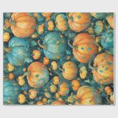 Betoverde pompoen patch cadeaupapier (Vlak)