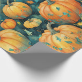 Betoverde pompoen patch cadeaupapier (Hoek)