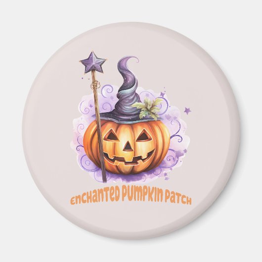 Betoverde pompoen patch magneet (Voorkant)