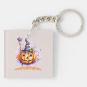 Betoverde pompoen patch sleutelhanger (Achterkant)