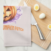 Betoverde pompoen patch theedoek (Quarter Fold)