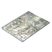 Betoverde roze bloementuin Bunny Dreams Notitieboek (Linkerzijde)