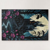 Betoverde Rozen Castle Fantasy Legpuzzel (Horizontaal)