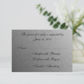 Betoverde Rozen RSVP-kaarten RSVP Kaartje (Staand voorkant)