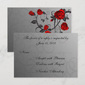 Betoverde Rozen RSVP-kaarten RSVP Kaartje (Voorkant / Achterkant)