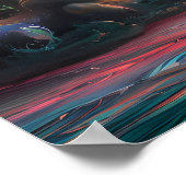 Betoverde schimmels dansen op water poster (Hoek)