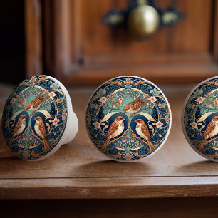 Betoverde Sparrow Serenade Keramische Knob Pull Knop