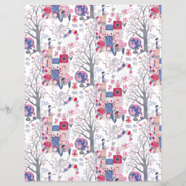 Betoverde sprookjesboeken White Scrapbook Paper