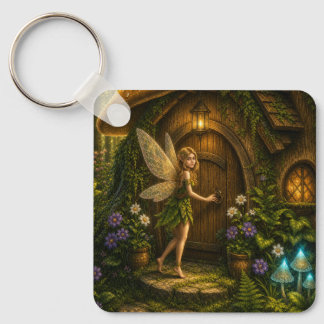 Betoverde Sprookjeszwam Cottage Sleutelhanger