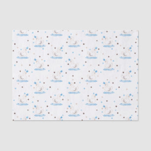 Betoverde Swan Lake Fairy Tale Crowned Swan Tissuepapier