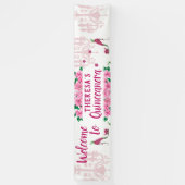 Betoverde tuin Fairy Schoenen - Lámpara rosa zapat Spandoek (Verticaal)