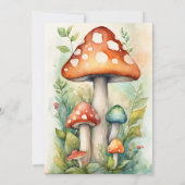 Betoverde tuin fee baby shower kaart (Achterkant)