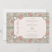 Betoverde tuin Save the Date Bruiloft Kaart (Voorkant)