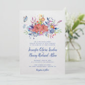 Betoverde Tuin Trouw Uitnodiging (Staand voorkant)