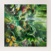 Betoverde Tuindraak Legpuzzel (Horizontaal)
