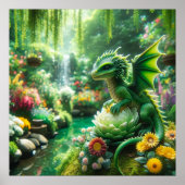 Betoverde Tuindraak Poster (Voorkant)