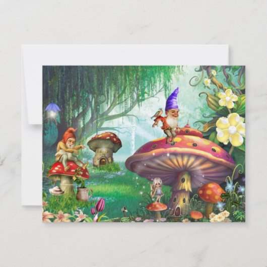 Betoverde tuinen Gnomes Kaart (Voorkant)