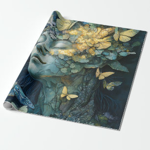 Betoverde Vlinder Bos Godin (4) Cadeaupapier
