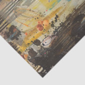 Betoverde vlinder dame | Floral Ephemera Collage Tissuepapier (Detail)