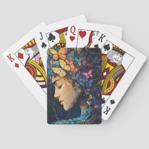 Betoverde Vlinderbos Godin (5) Pokerkaarten