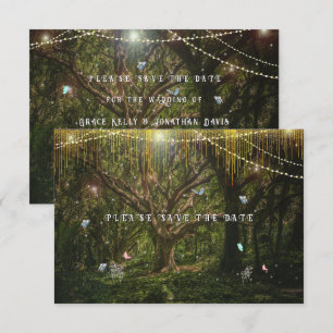 Betoverde Vlinderbos Gouden Lichtjes Save The Date