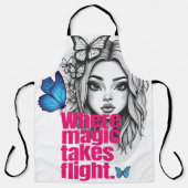 Betoverde vlucht schort (Voorkant)