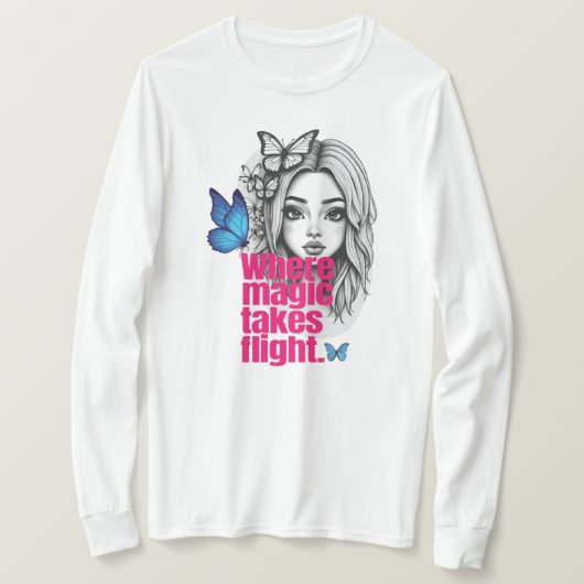 Betoverde vlucht t-shirt (Design voorkant)