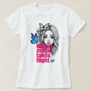 Betoverde vlucht t-shirt