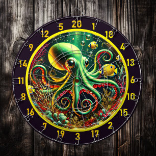 Betoverde wateren Octopus Dartbord