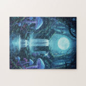 Betoverde Waterval Magisch Bos Fantasie Puzzel (Horizontaal)