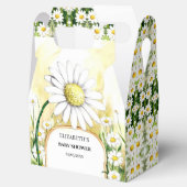 Betoverde Waterverf Daisy Baby shower Bedankdoosjes (Geopend)