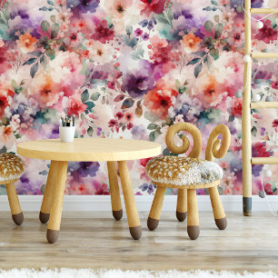 Betoverde Waterverf Floral Fairycore Garden Behang