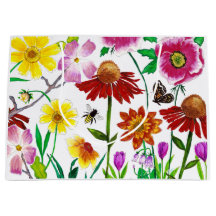 Betoverde Weide Aquarel Bloemengeschenkzak