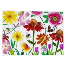 Betoverde Weide Aquarel Bloemengeschenkzak