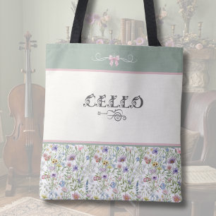Betoverde Weide Cello Tas Bloemige Muzikant