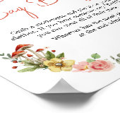 Betoverde wilde bloem paddenstoel zeggen niet Baby Poster (Hoek)