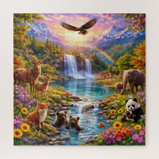 Betoverde Wilde Vallei Natuurpuzzel Legpuzzel (Verticaal)