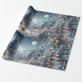 "Betoverde Winter Bossen - Cadeaupapier