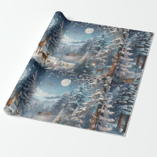 "Betoverde Winter Bossen - Cadeaupapier